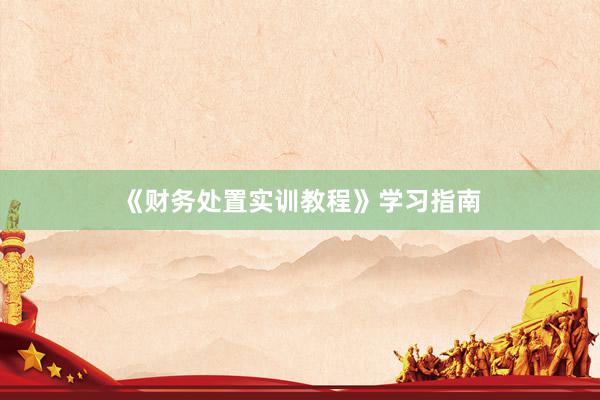 《财务处置实训教程》学习指南